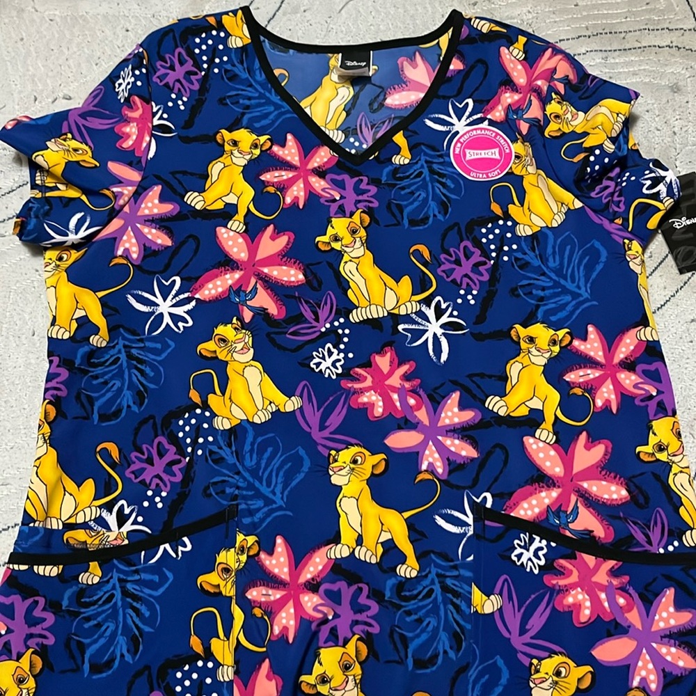 Lion King Scrub Top